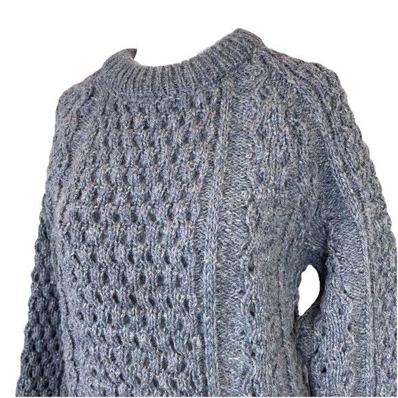 Mairtin Standun 100% Wool Knitted Sweater Unisex Gray Winter-size 38 (10) - Picture 2 of 10